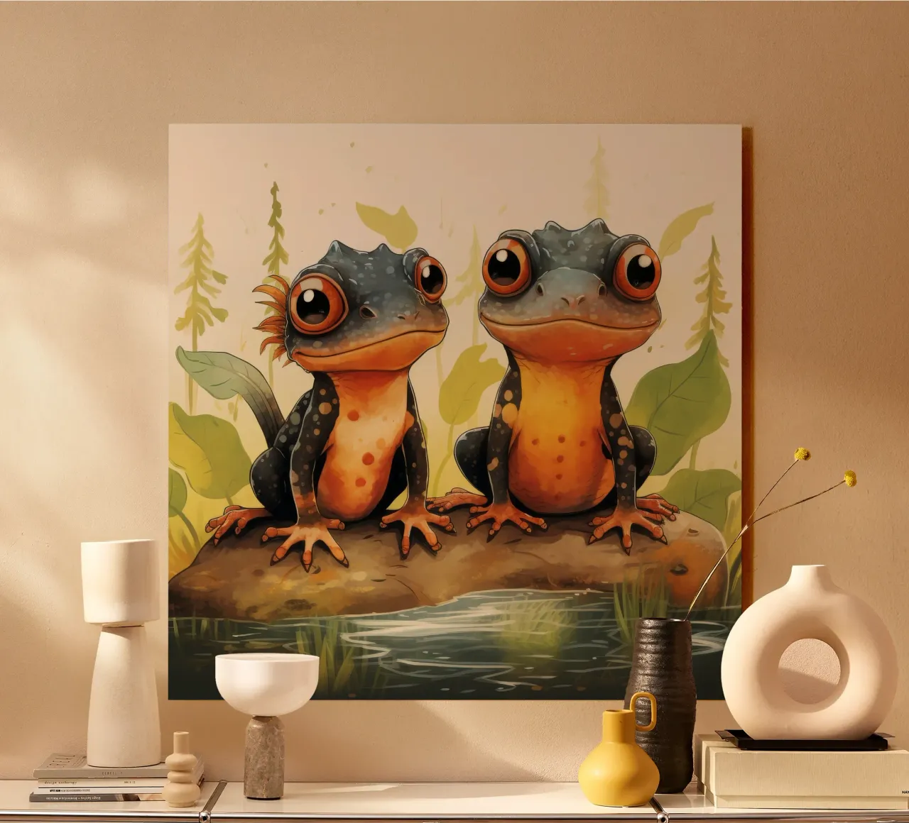 Duo retrò Newt plexiglass da Funny Animals