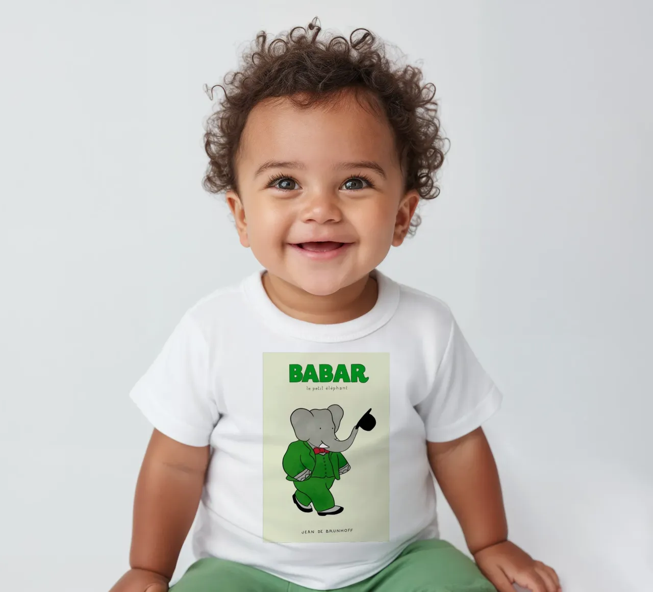 Babar's Tophat maglietta neonato da Little Flourishes