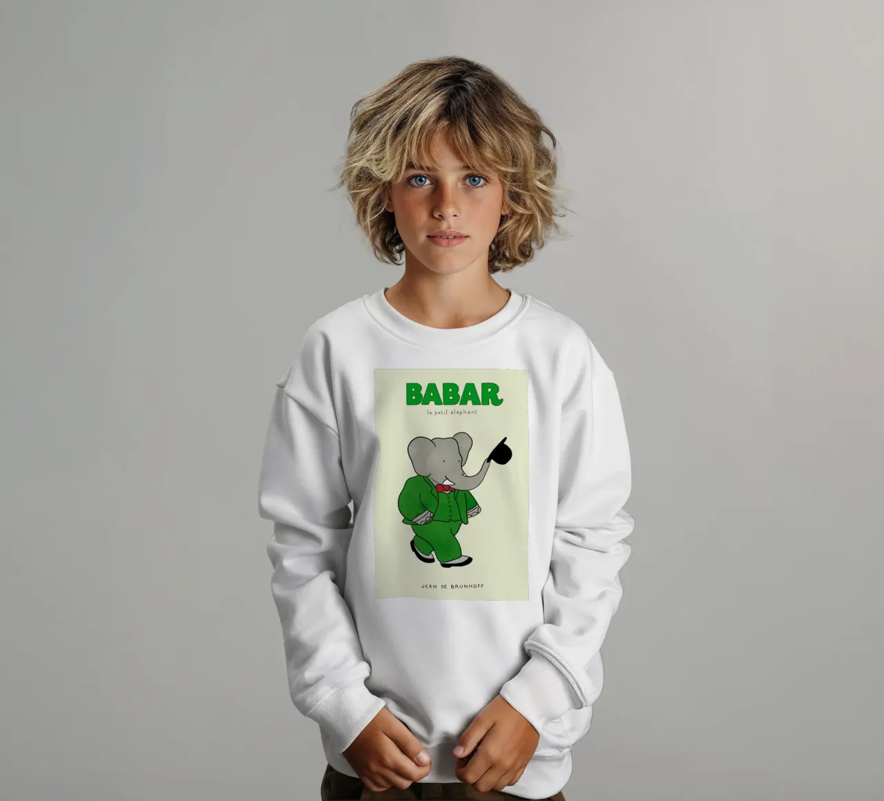Babar's Tophat felpa bambino da Little Flourishes