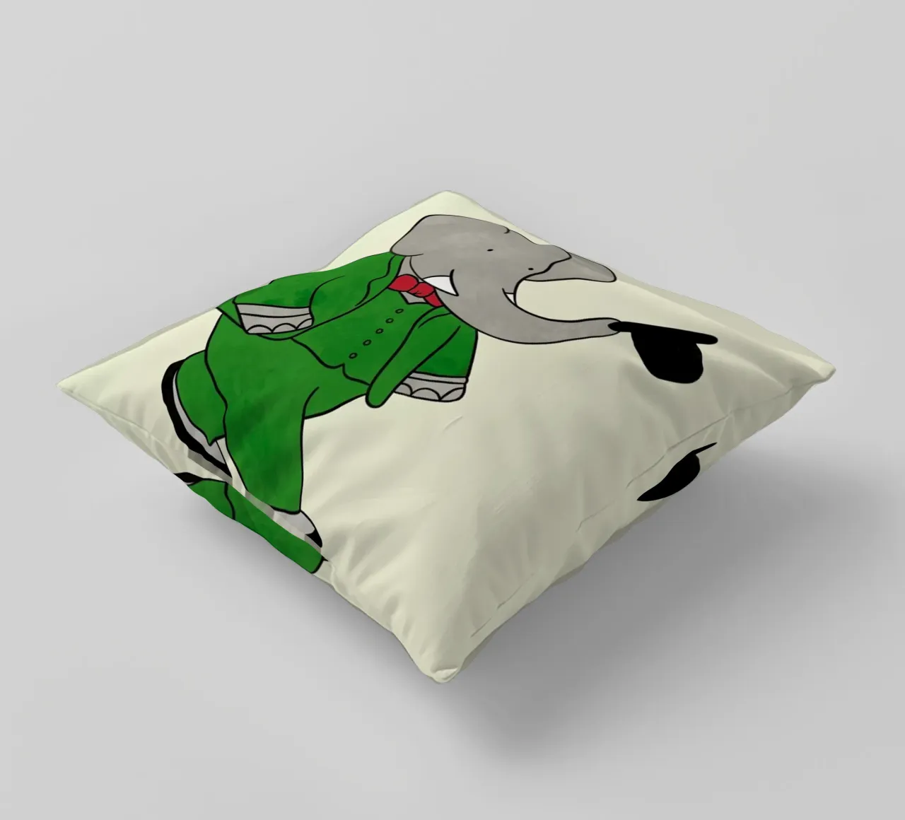 Babar's Tophat cuscino da Little Flourishes