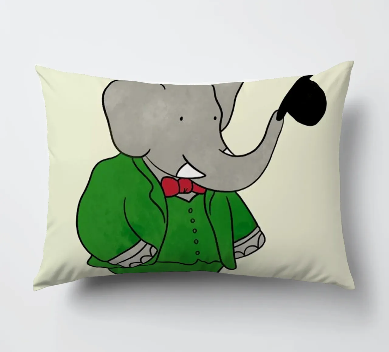 Babar's Tophat cuscino da Little Flourishes