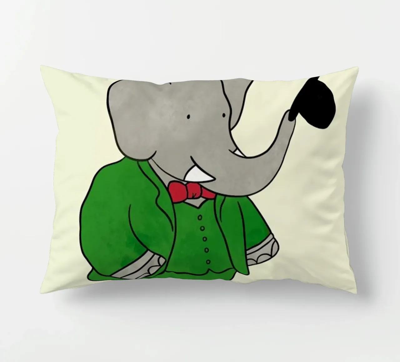 Babar's Tophat cuscino da Little Flourishes