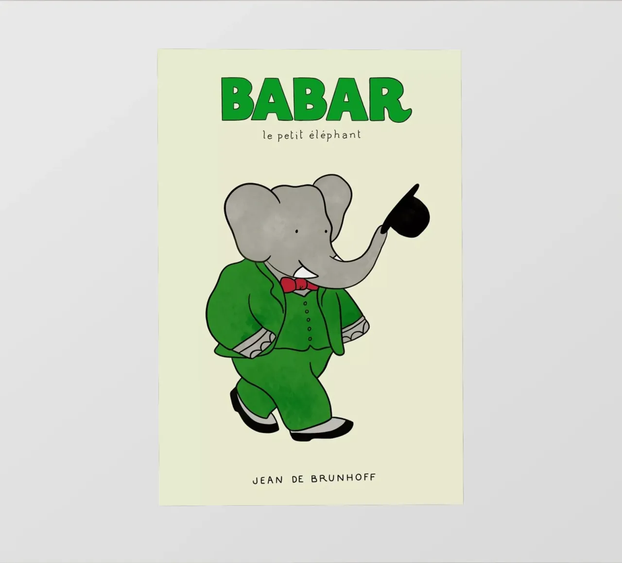 Babar's Tophat telo in pvc da Little Flourishes