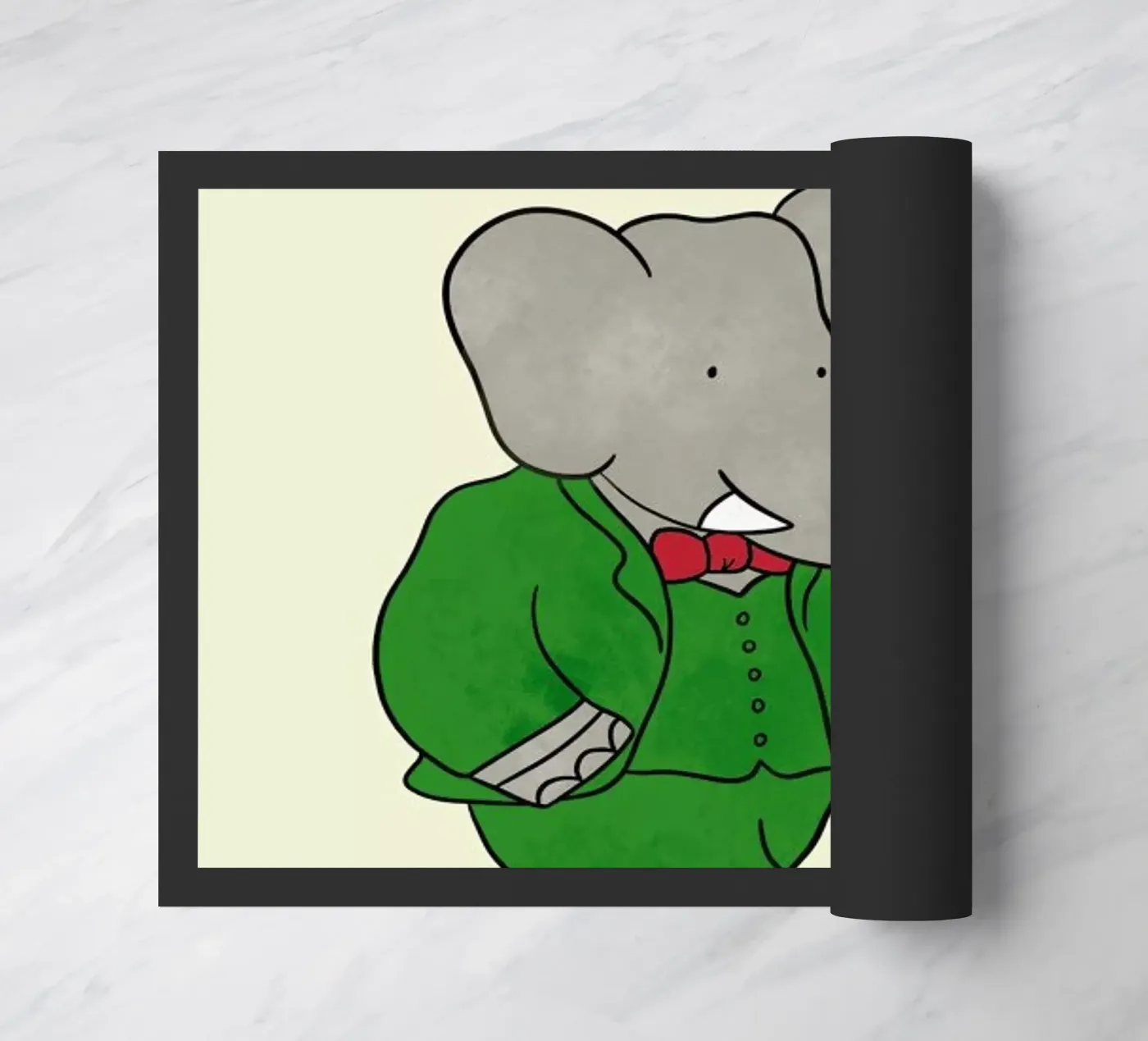 Babar's Tophat deurmat van Little Flourishes