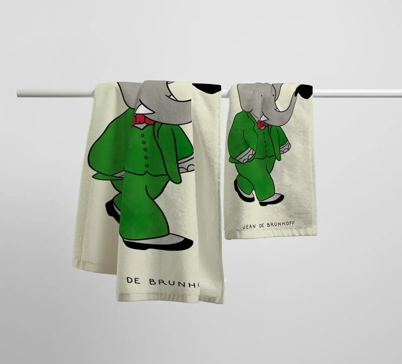 Babar's Tophat asciugamano da bagno da Little Flourishes