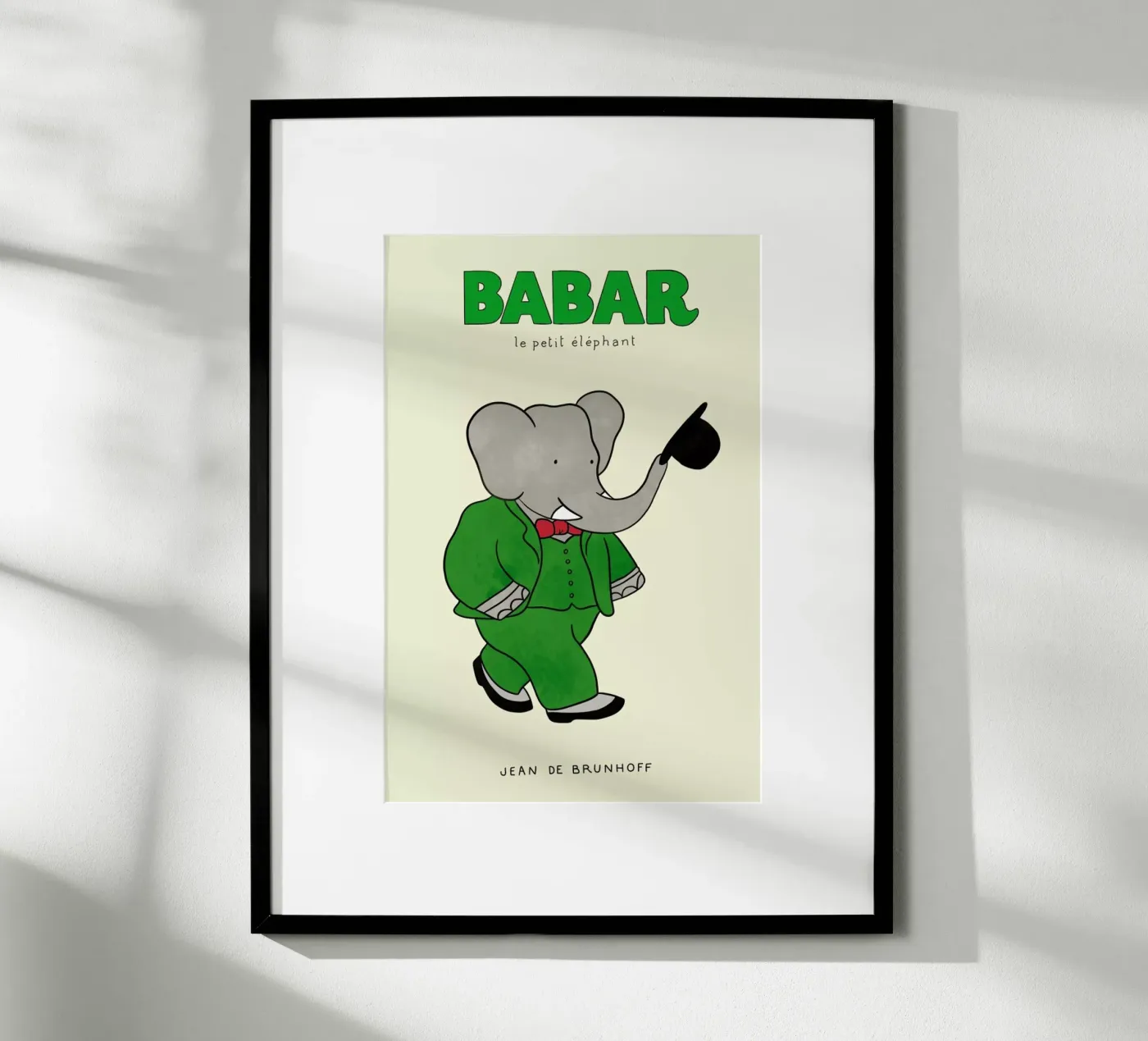 Babar's Tophat poster da Little Flourishes