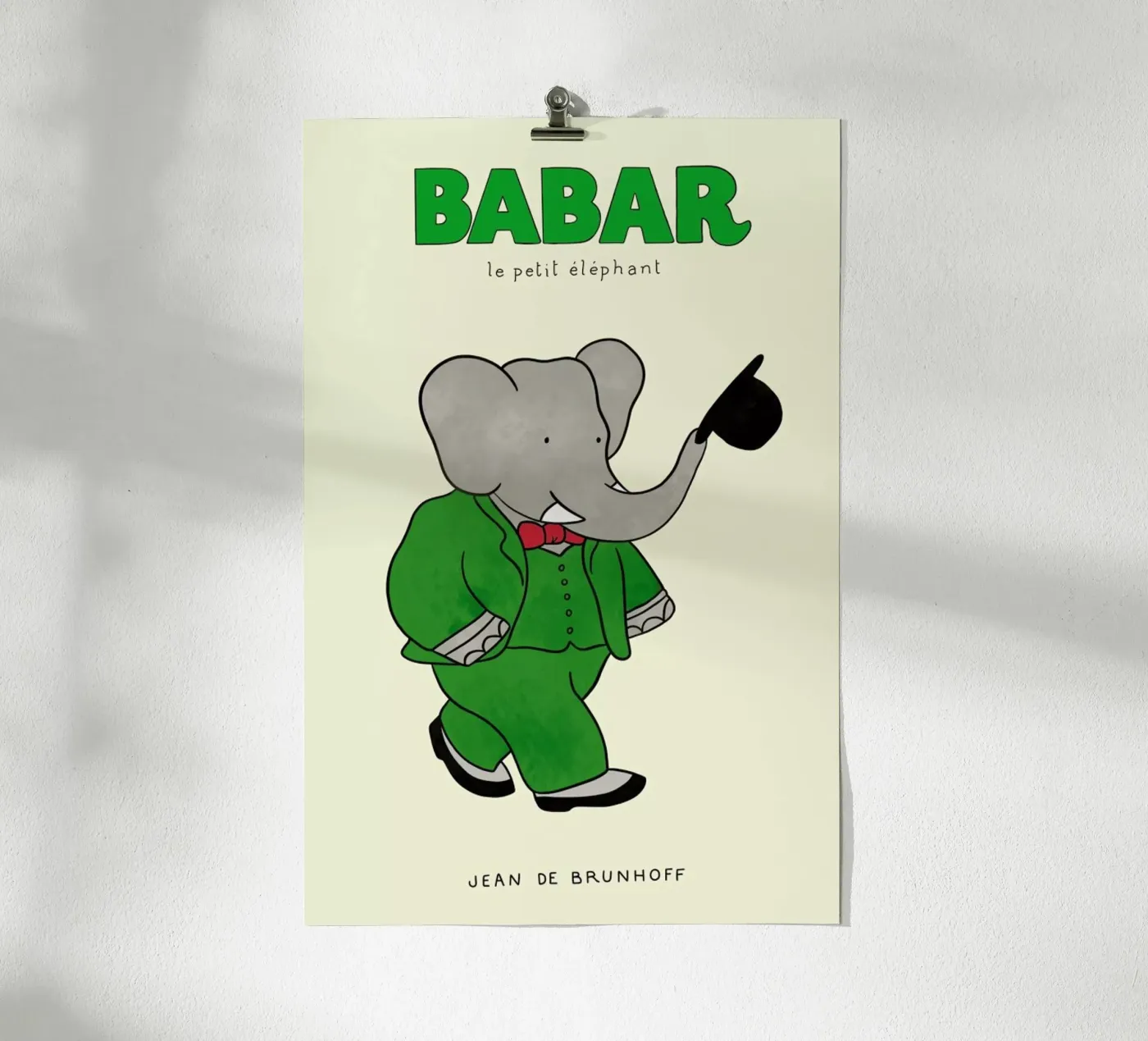 Babar's Tophat poster da Little Flourishes