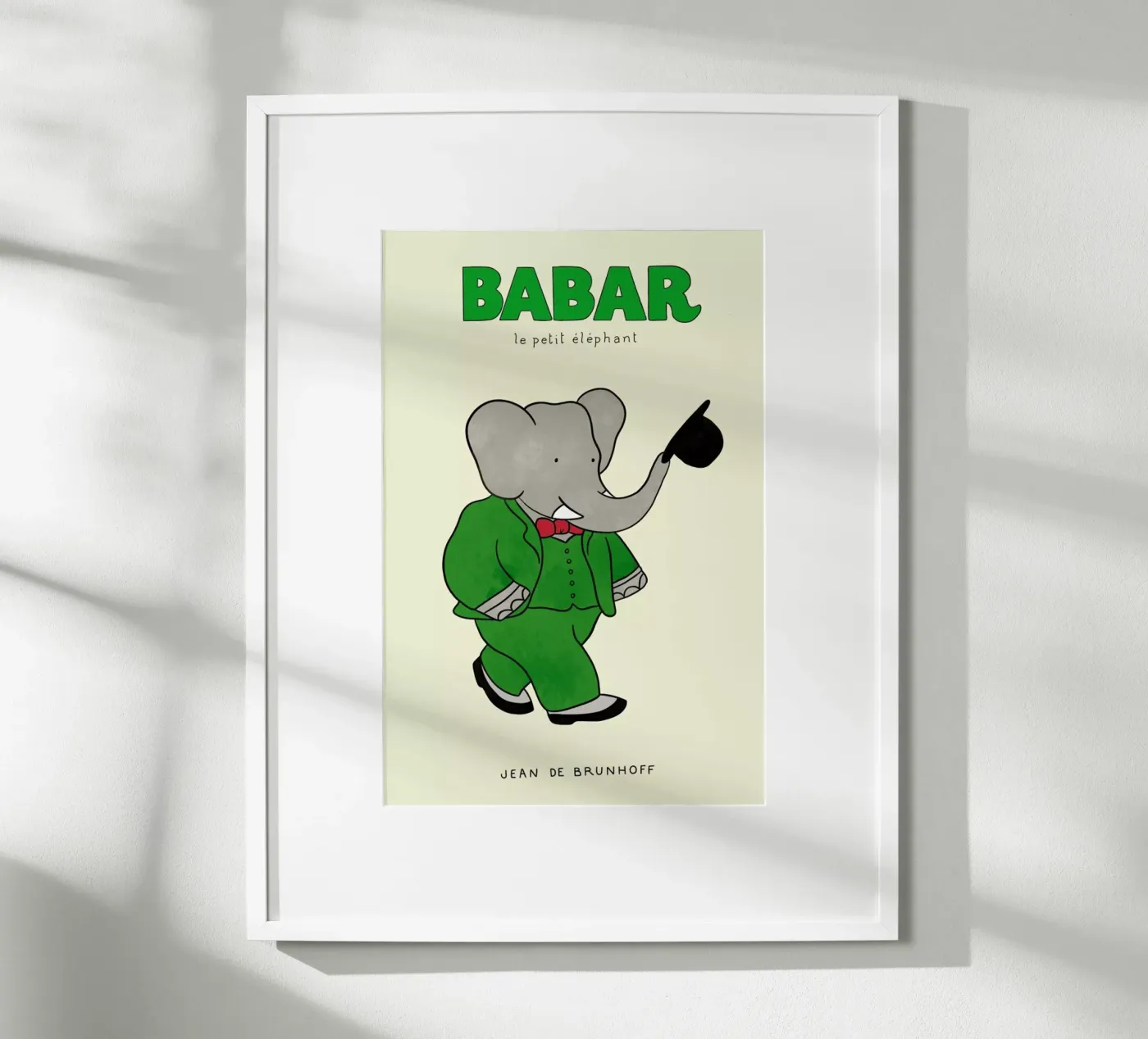 Babar's Tophat poster da Little Flourishes