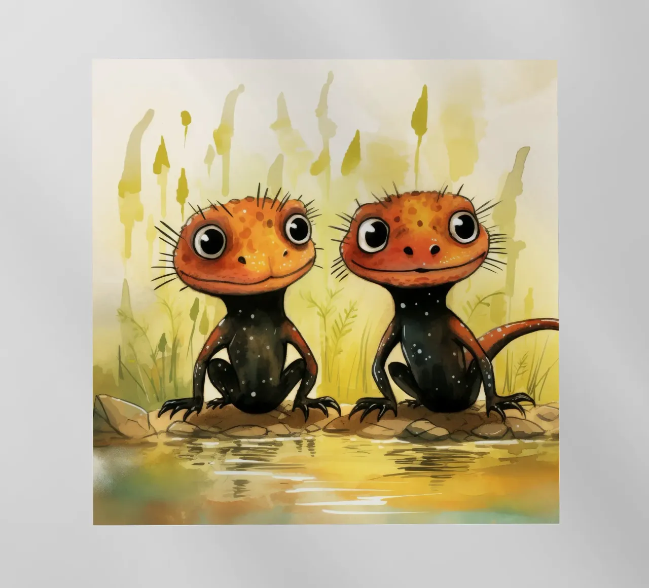 Duo retrò Newt pellicola backlit da Funny Animals