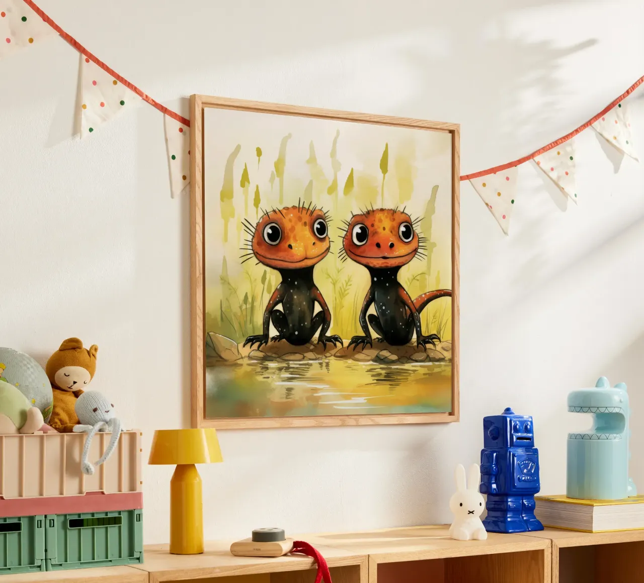 Duo retrò Newt plexiglass da Funny Animals