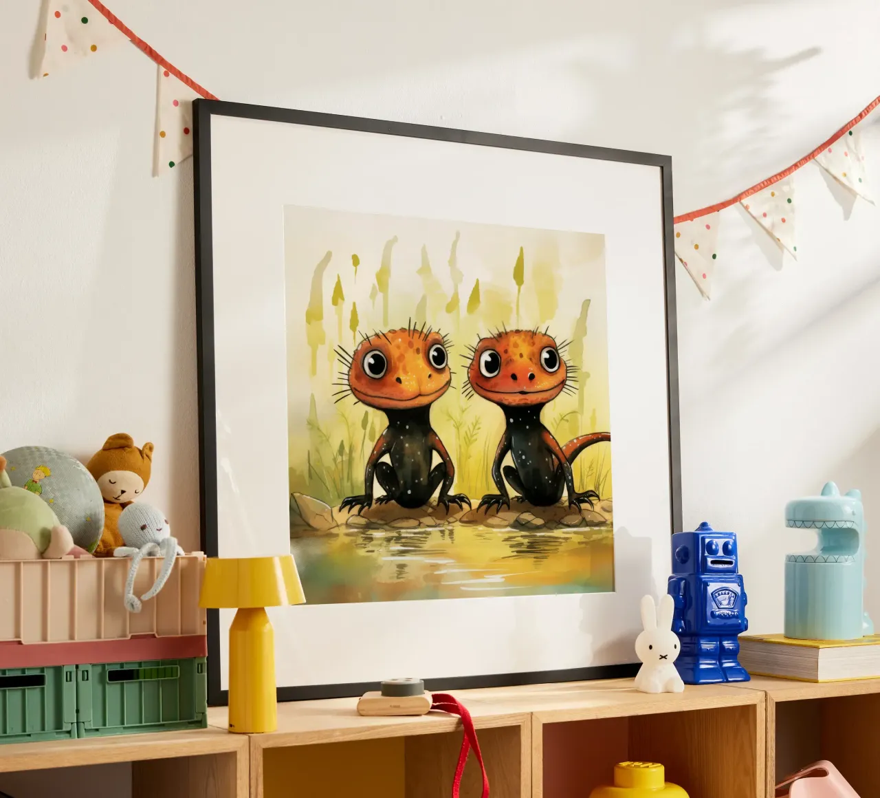 Duo retrò Newt carta hahnemühle da Funny Animals