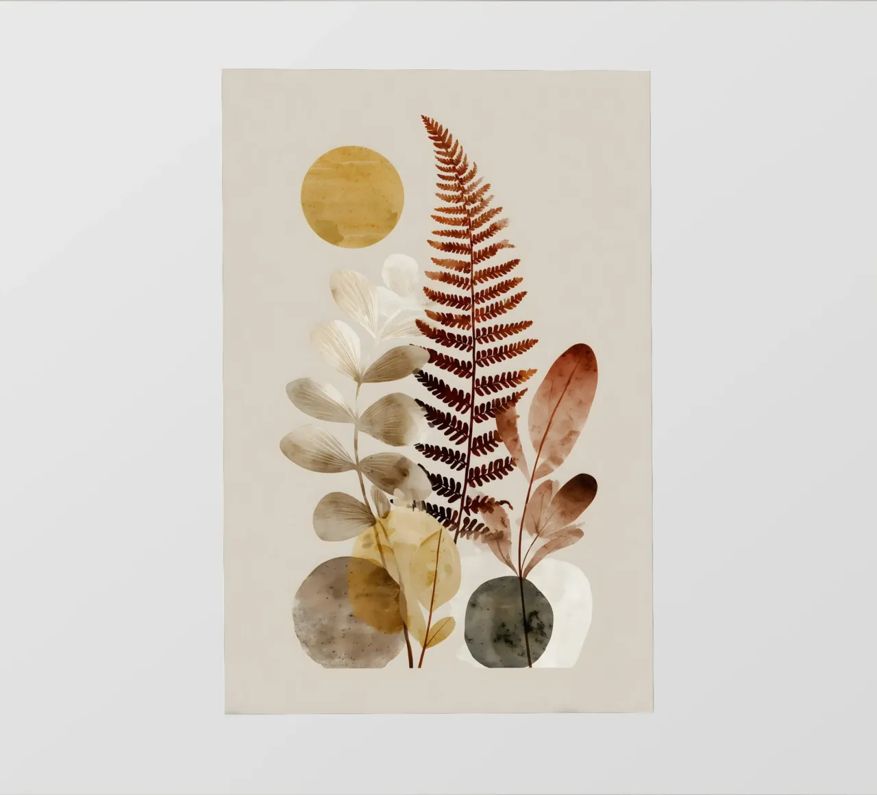Felci Botanica Arte pellicola backlit da Studio Verde