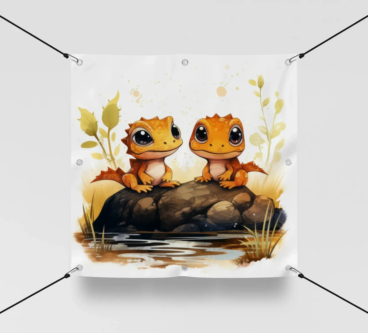 Duo retrò Newt telo in pvc da Funny Animals
