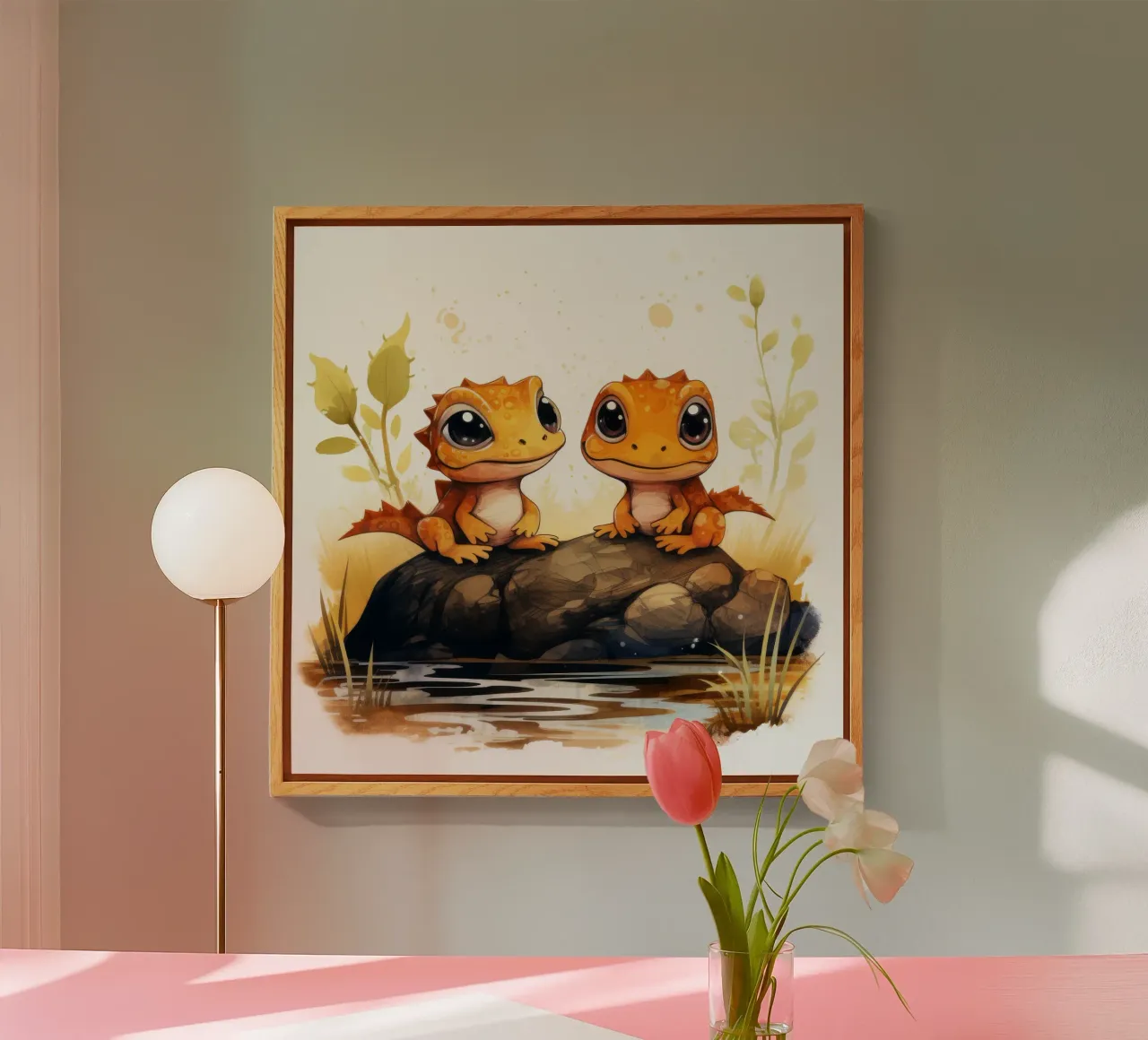 Duo retrò Newt plexiglass da Funny Animals