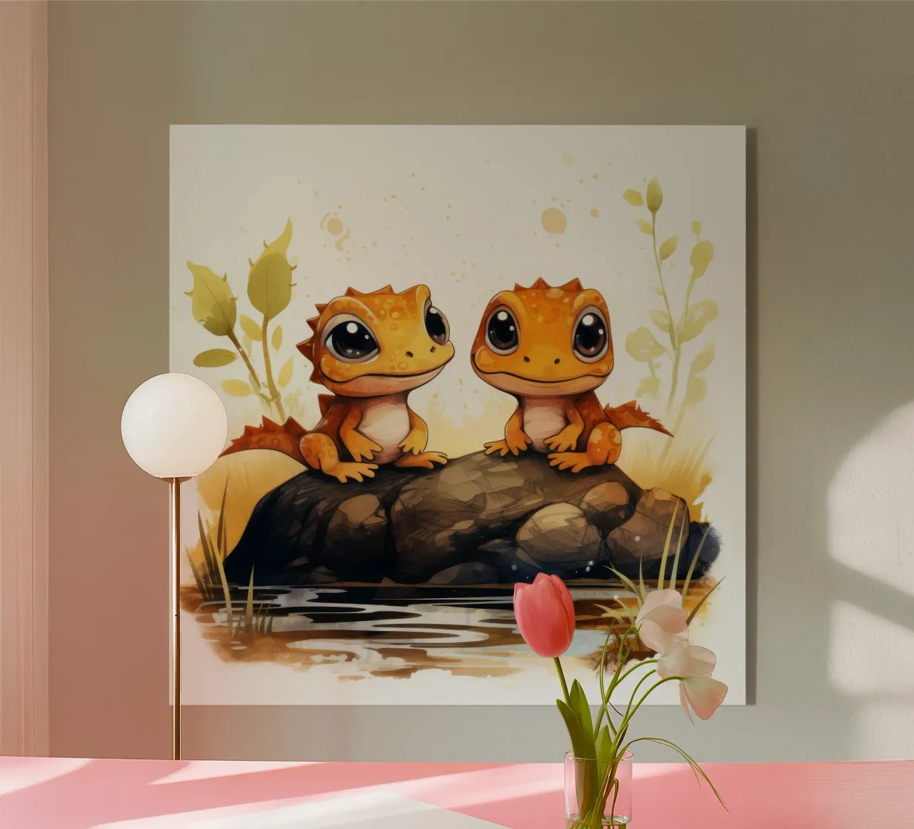 Duo retrò Newt plexiglass da Funny Animals