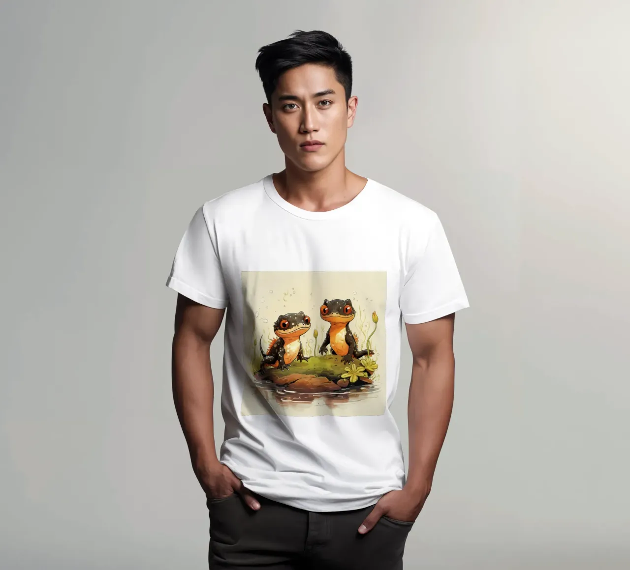 Duo retrò Newt t-shirt da Funny Animals
