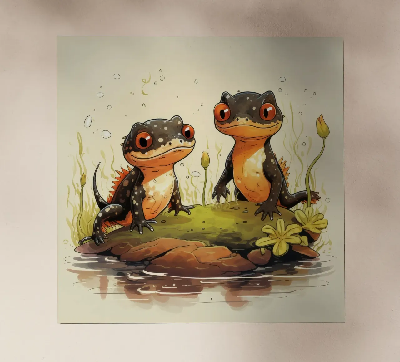Duo retrò Newt pellicola backlit da Funny Animals