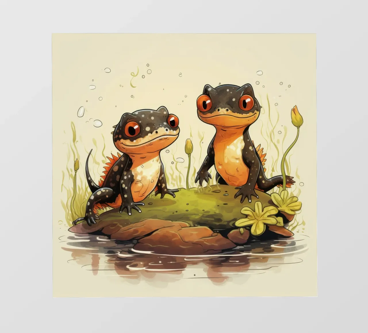 Duo retrò Newt pellicola backlit da Funny Animals