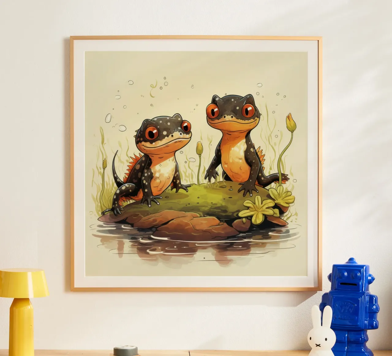 Duo retrò Newt carta hahnemühle da Funny Animals