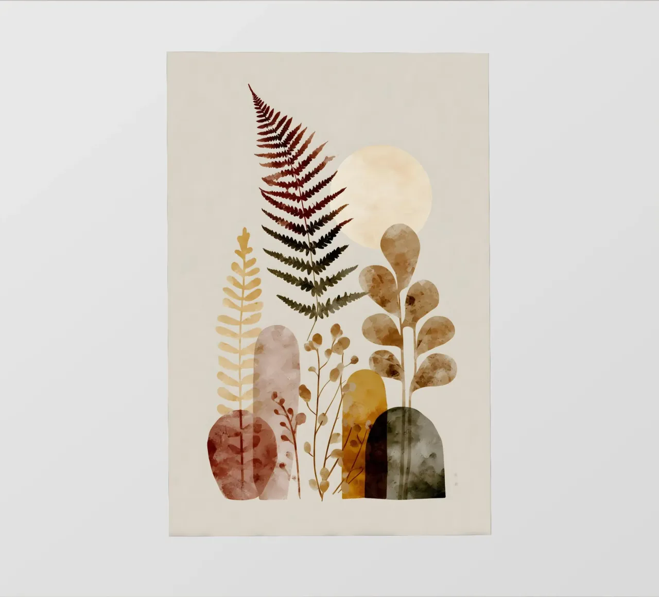 Felci artistiche botaniche pellicola backlit da Studio Verde