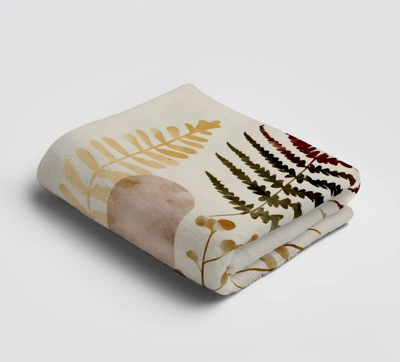 Felci artistiche botaniche asciugamano da bagno da Studio Verde