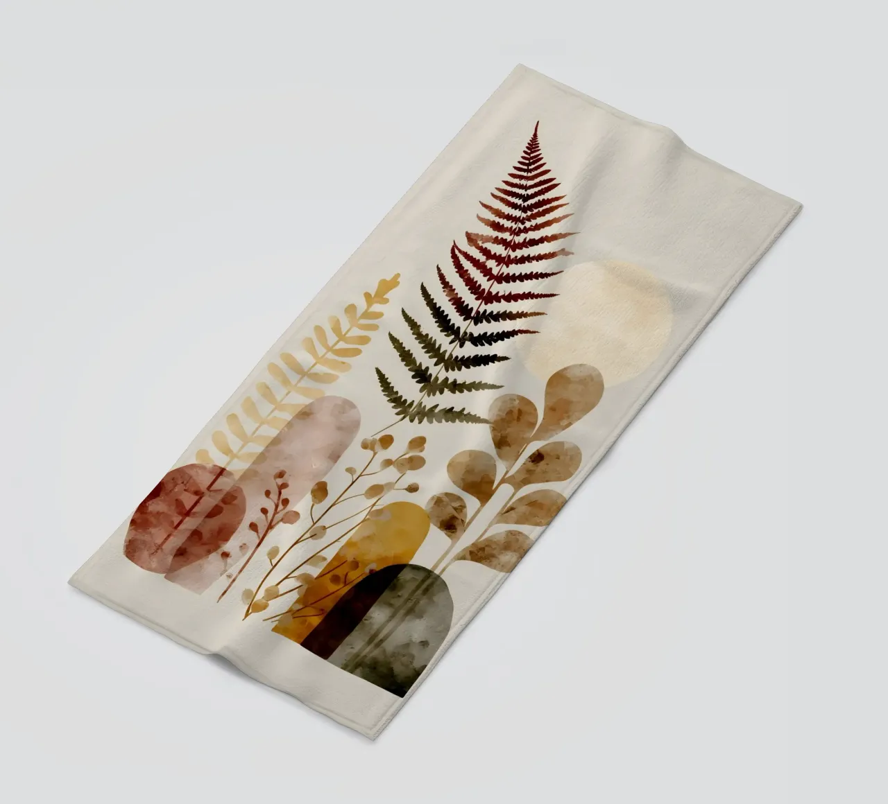 Felci artistiche botaniche telo mare da Studio Verde