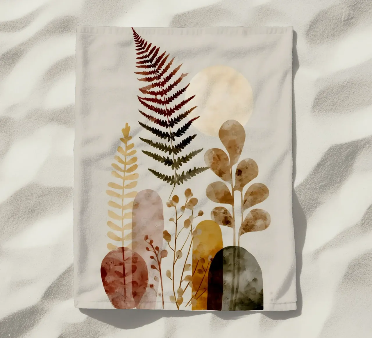 Felci artistiche botaniche telo mare da Studio Verde