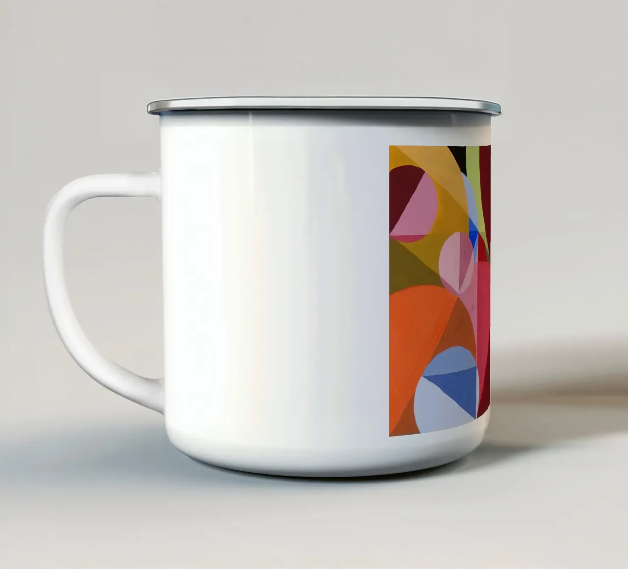 Area Broken by Perpendiculars tazza in smalto da apoloprints