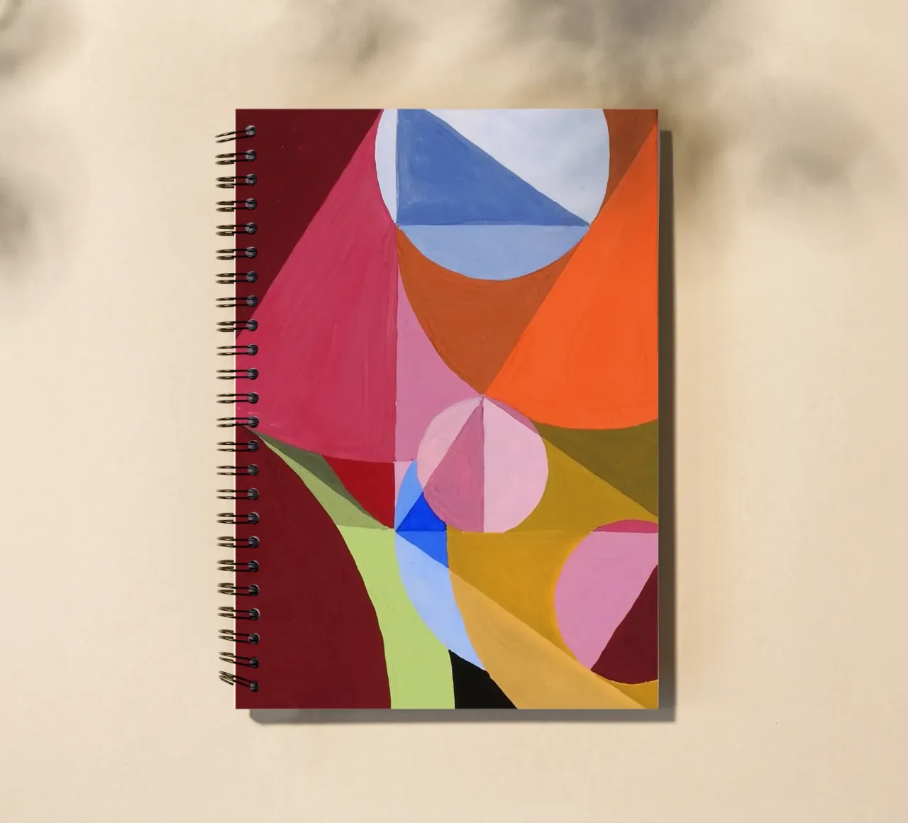 Area Broken by Perpendiculars spiral notebook by apoloprints