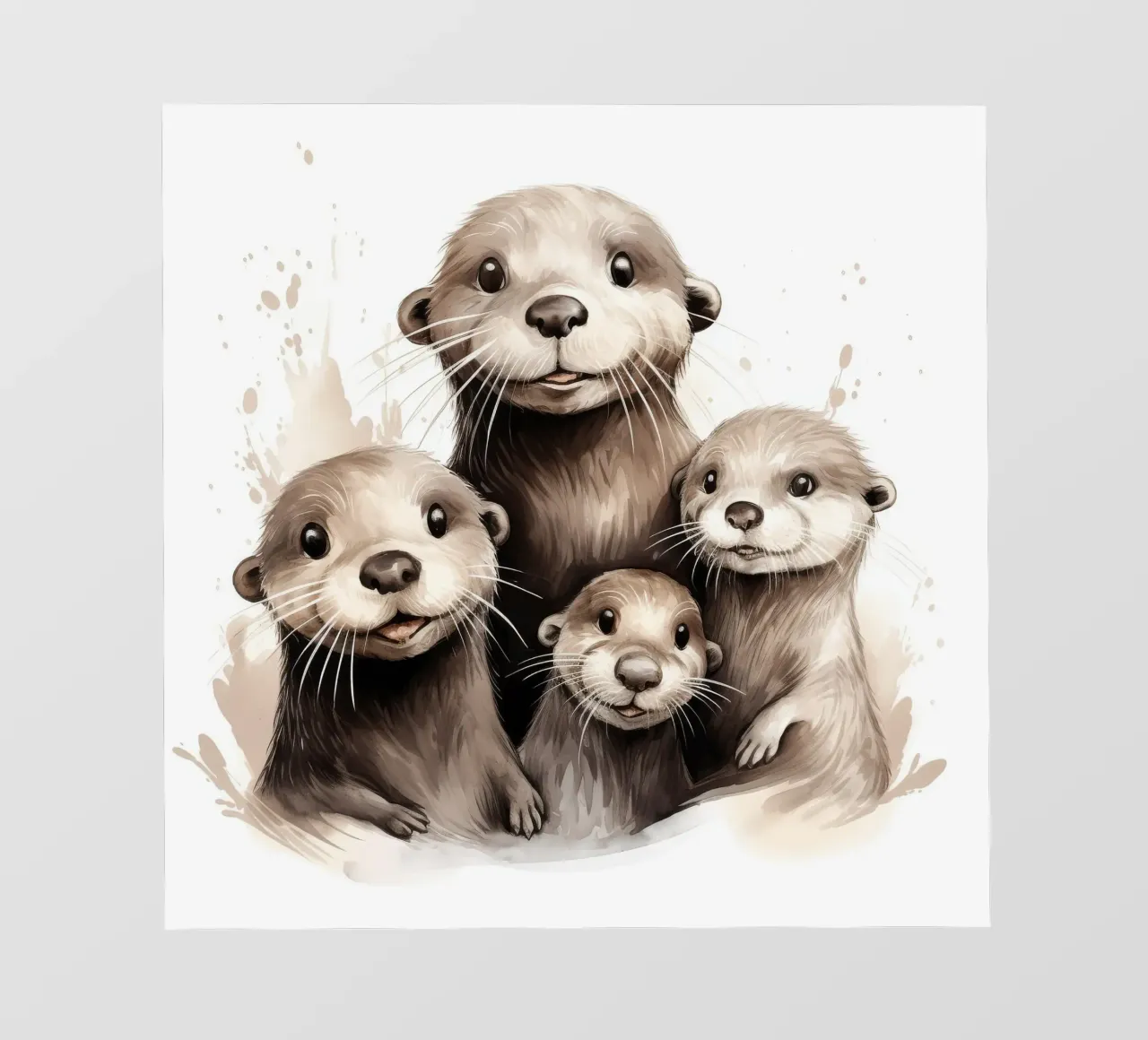 Retro Otter Gang pellicola backlit da Funny Animals