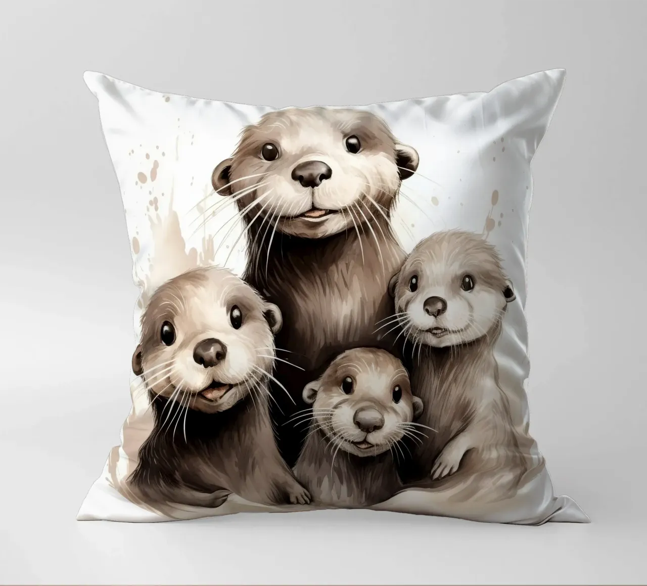Retro Otter Gang cuscino da Funny Animals