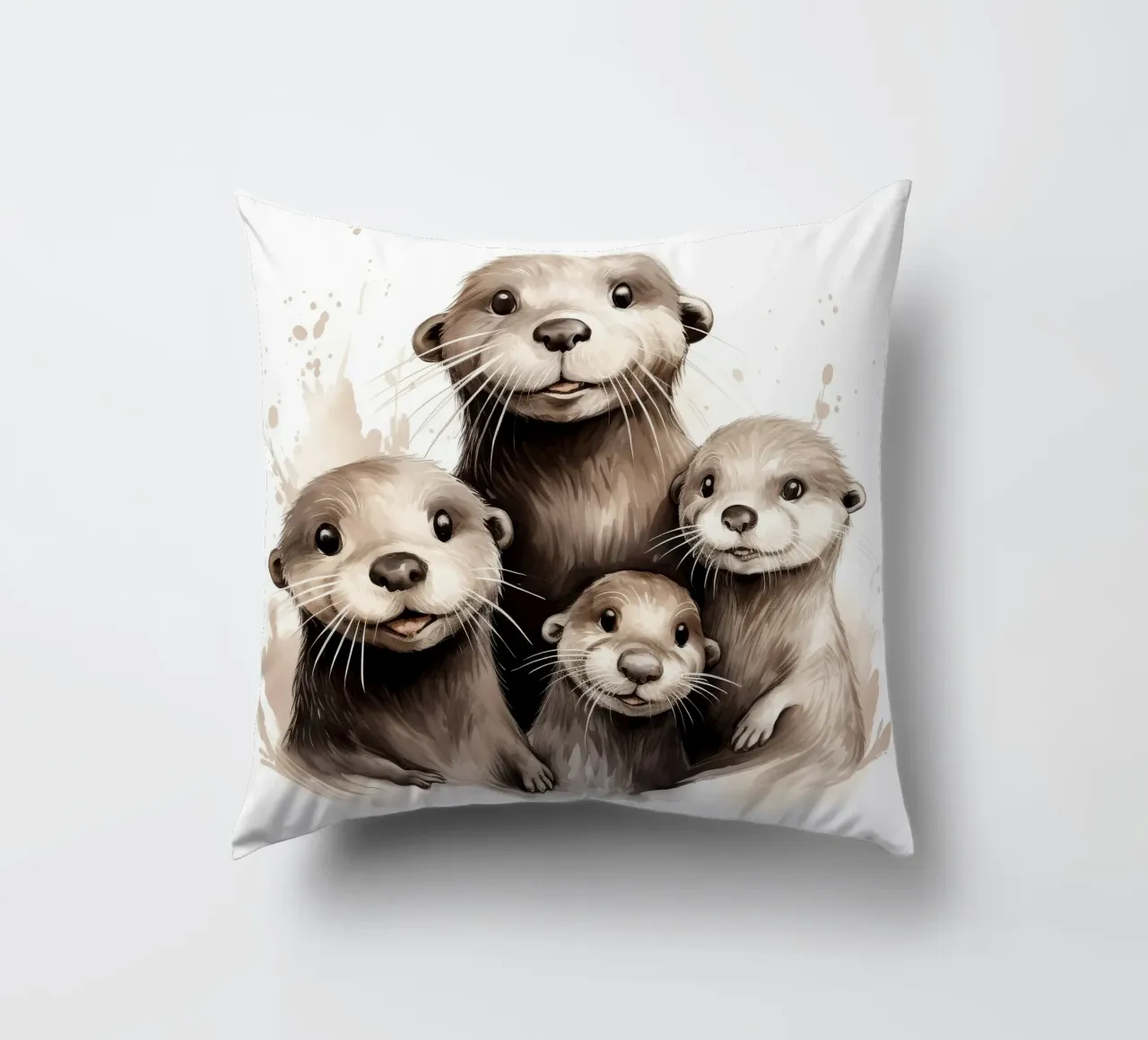 Retro Otter Gang cuscino da Funny Animals