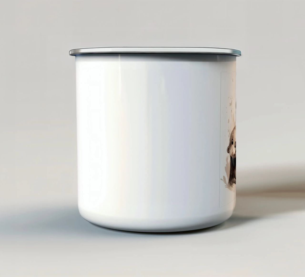 Retro Otter Gang tazza in smalto da Funny Animals