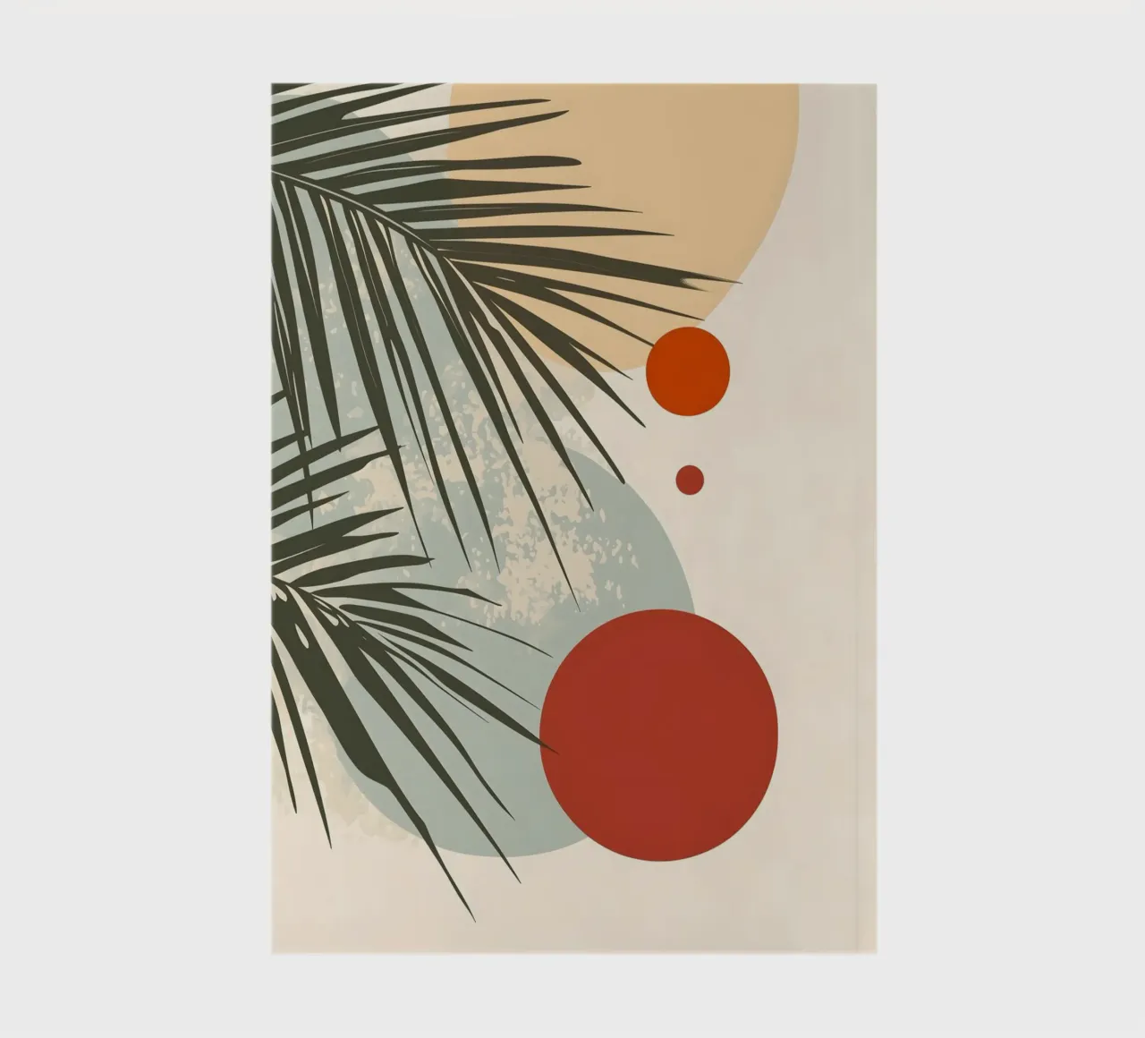 Palm tree botanical abstract art notebook by Studio Verde