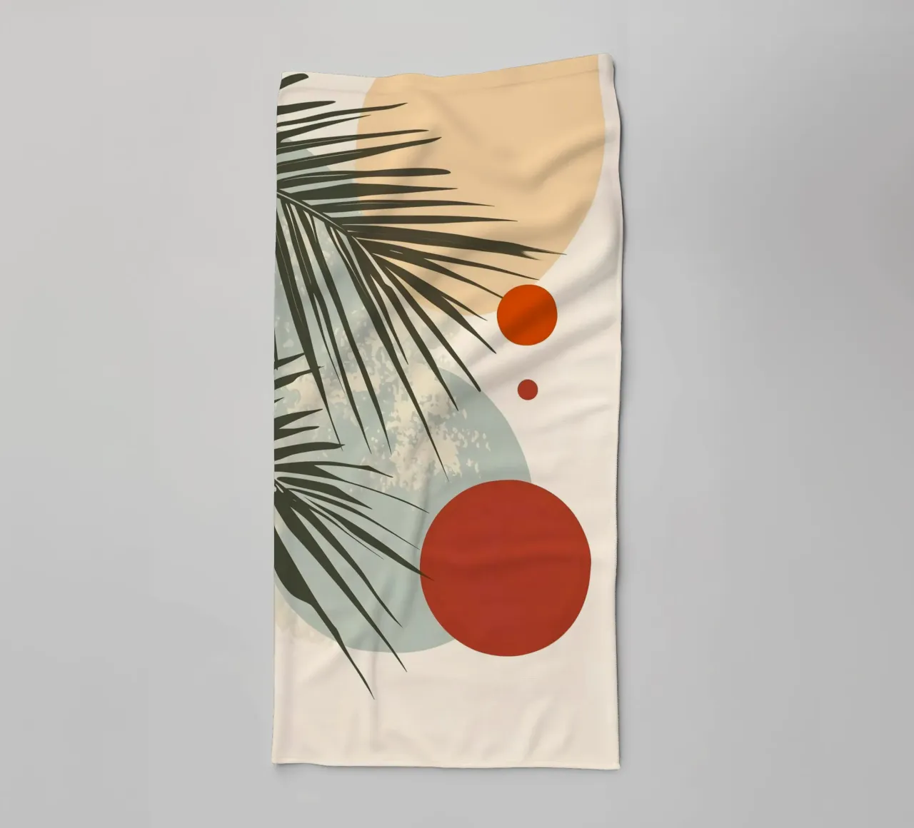 Palm tree botanical abstract art towel by Studio Verde