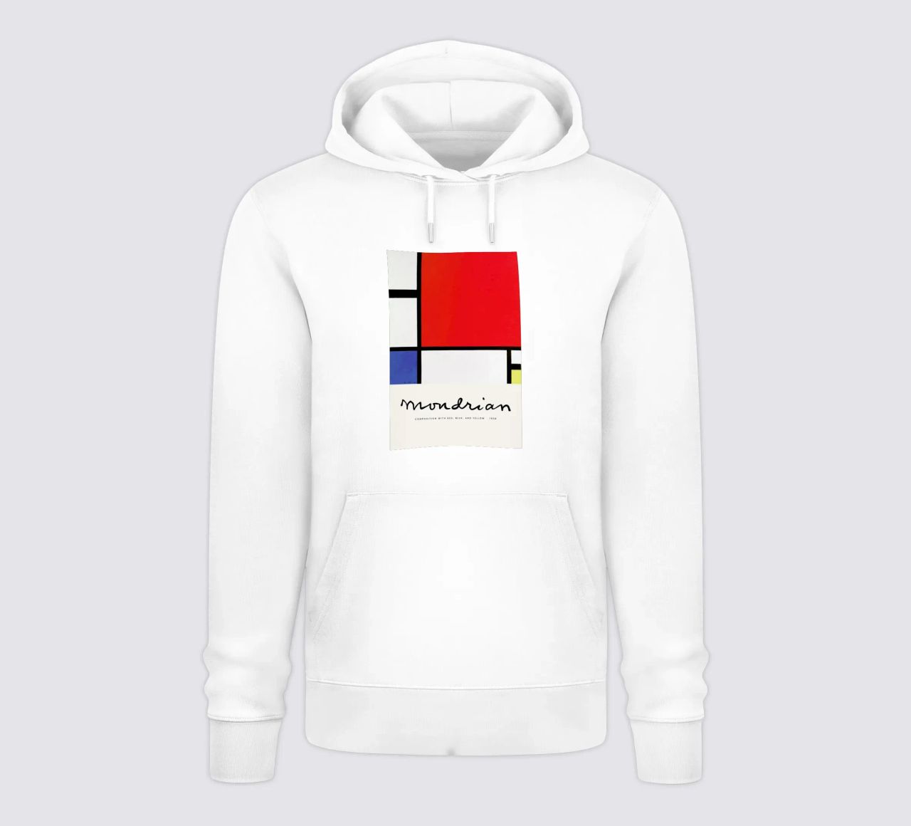 Mondrian – Signed Composition felpa con cappuccio da Vintage by JUNIQE