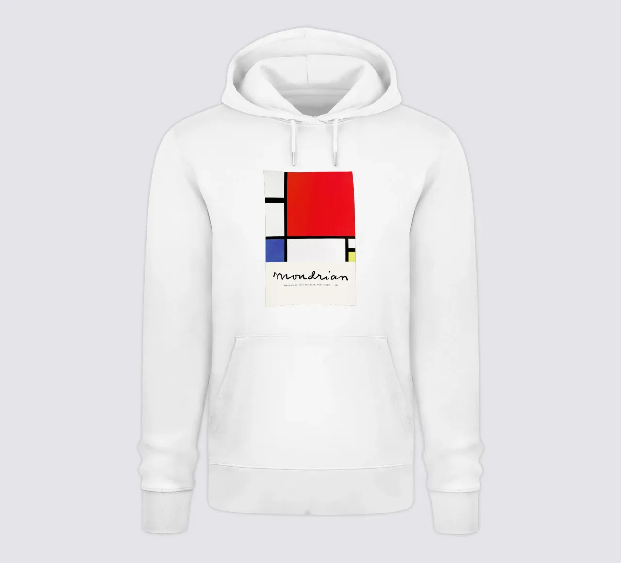 Mondrian – Signed Composition felpa con cappuccio da Vintage by JUNIQE