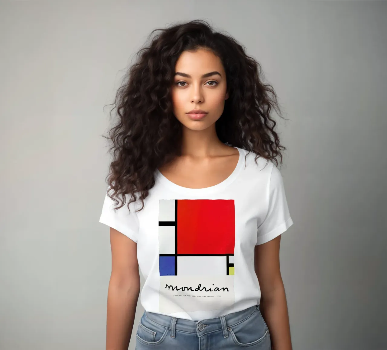 Mondrian – Signed Composition t-shirt da donna da Vintage by JUNIQE
