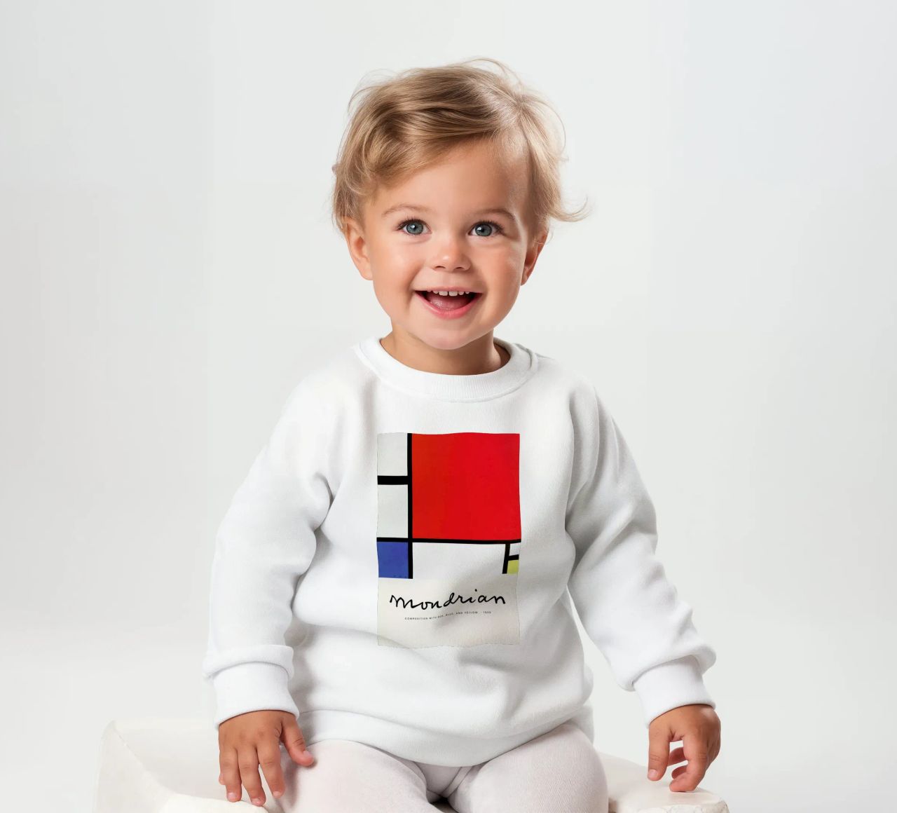 Mondrian – Signed Composition felpa neonato da Vintage by JUNIQE