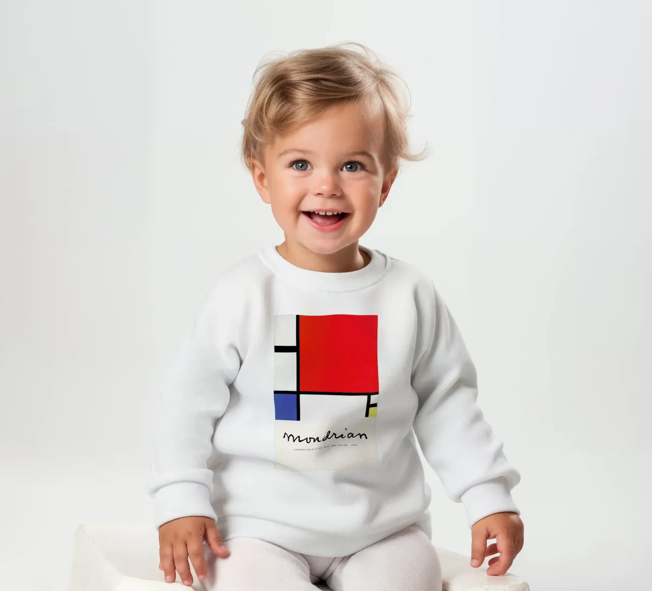 Mondrian – Signed Composition felpa neonato da Vintage by JUNIQE