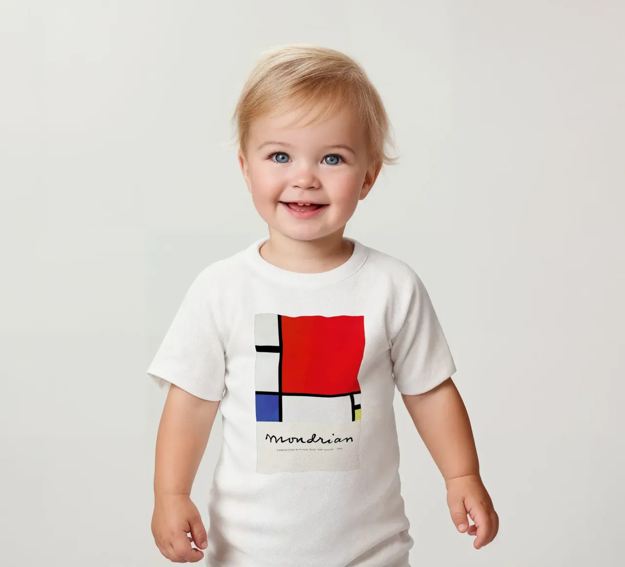 Mondrian – Signed Composition maglietta neonato da Vintage by JUNIQE