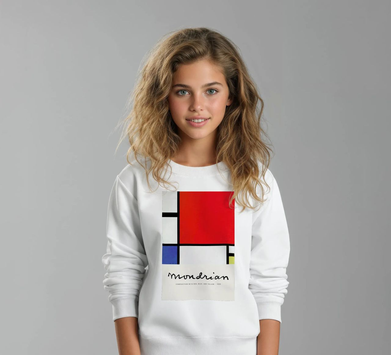 Mondrian – Signed Composition felpa bambino da Vintage by JUNIQE