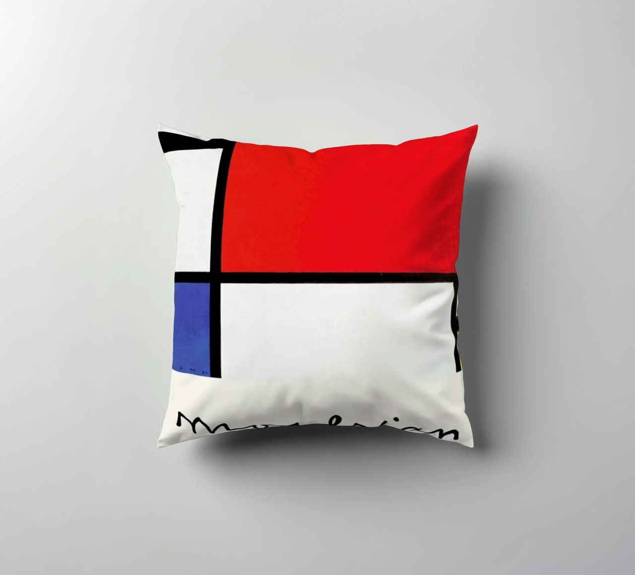 Mondrian – Signed Composition cuscino da Vintage by JUNIQE