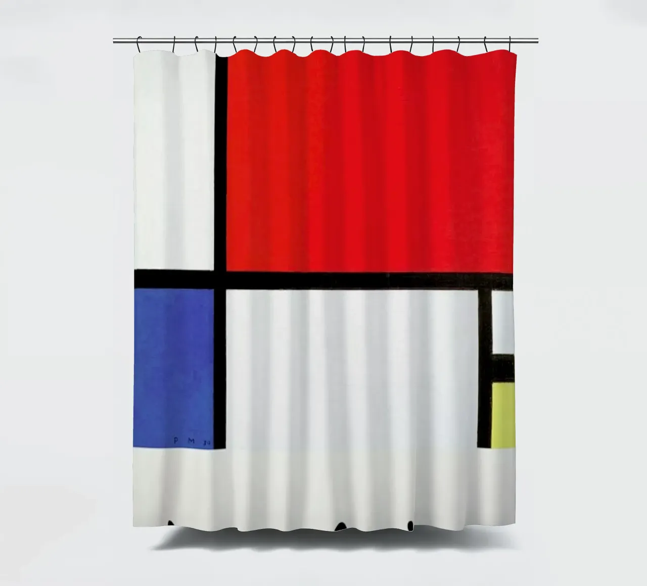Mondrian – Signed Composition tenda da doccia da Vintage by JUNIQE