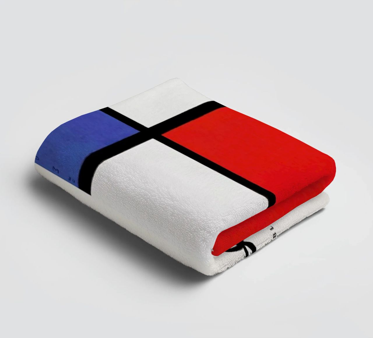 Mondrian – Signed Composition asciugamano da bagno da Vintage by JUNIQE