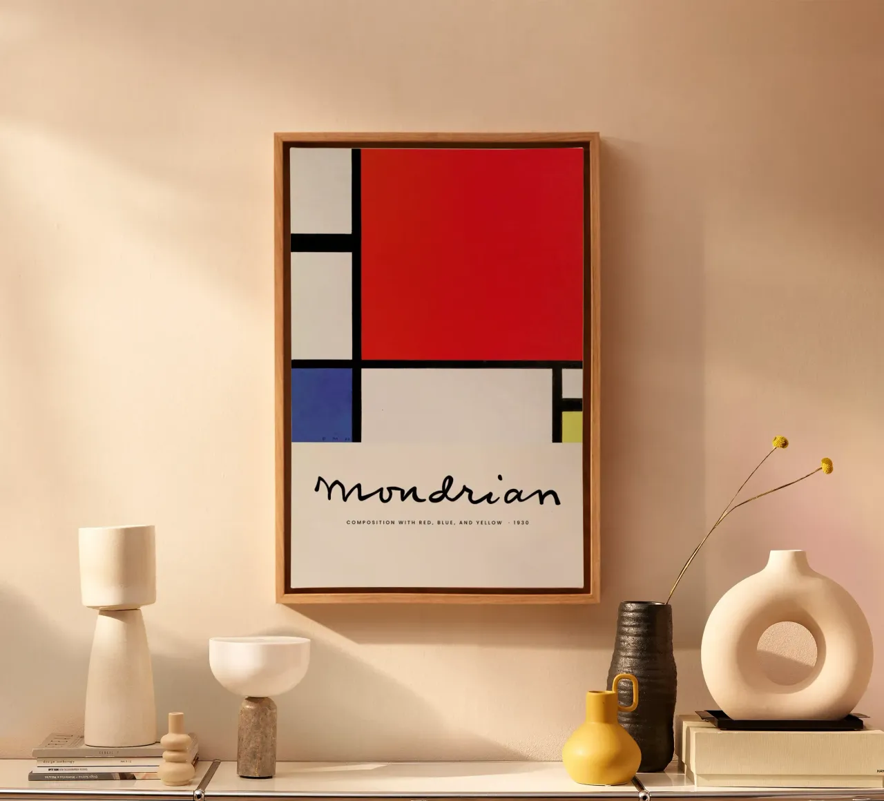 Mondrian – Signed Composition tela da Vintage by JUNIQE