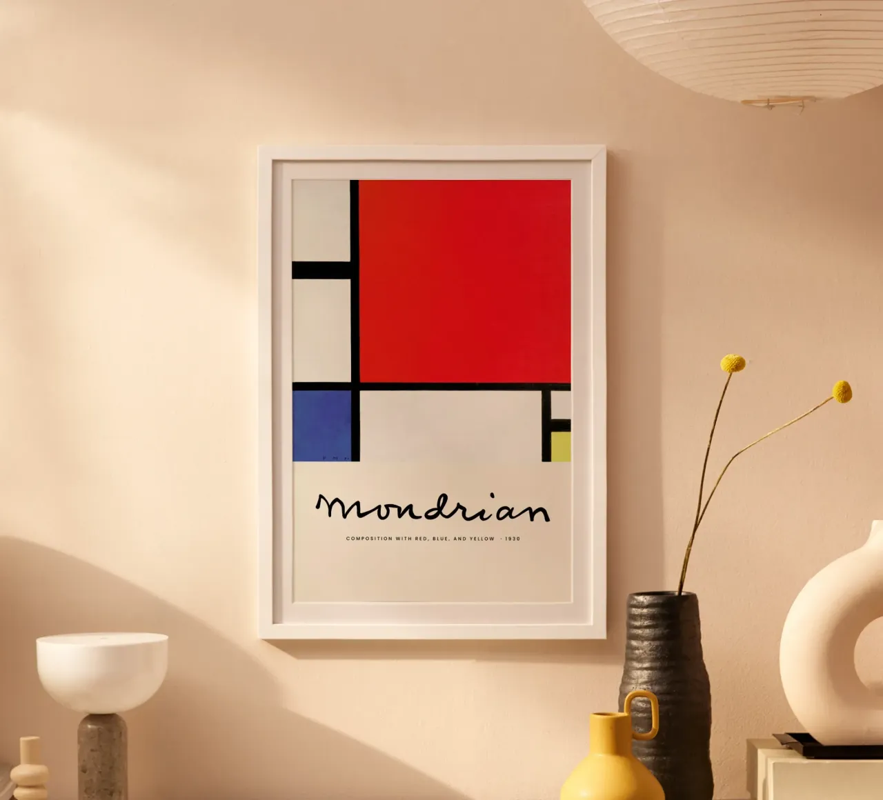 Mondrian – Signed Composition poster da Vintage by JUNIQE