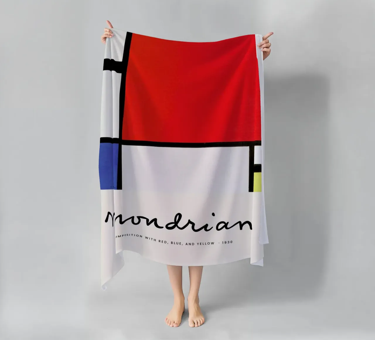 Mondrian – Signed Composition telo mare da Vintage by JUNIQE