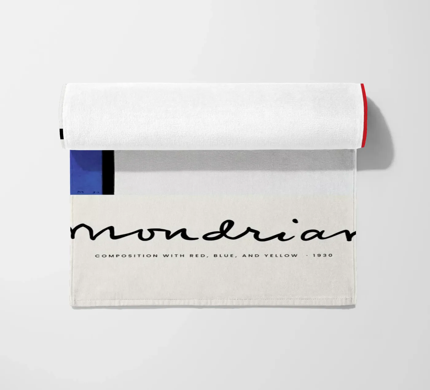 Mondrian – Signed Composition strandhanddoek van Vintage by JUNIQE