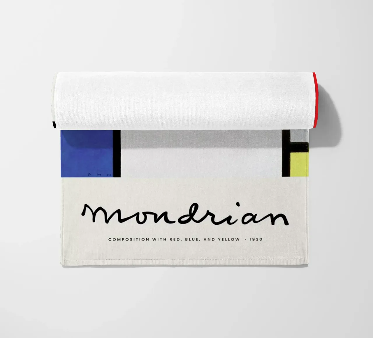 Mondrian – Signed Composition telo mare da Vintage by JUNIQE